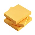 Stack Of Yellow Square Boxes. Minimalist Design And Packaging Concept Isolated On Transparent Background Royalty Free Stock Photo