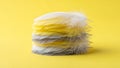 Stack of Yellow and White Feathers Royalty Free Stock Photo