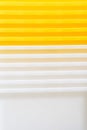 Stack of yellow and white recycled plastic containers Royalty Free Stock Photo