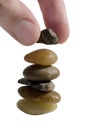 Stack of Zen pebbles Royalty Free Stock Photo