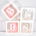 Stacked Baby alphabet plastic decoration blocks