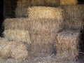 Stacked Bales of Straw