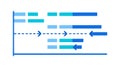 Stacked Bar Chart Data Analysis Outline Icon, vector design Generative AI Royalty Free Stock Photo