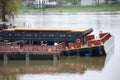 Stacked barges Royalty Free Stock Photo