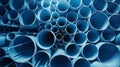 A Stack of Industrial Pipes. AI generated Royalty Free Stock Photo