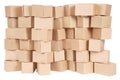 Stacked cardboard boxes