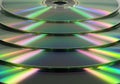 Stacked CD/DVD's Royalty Free Stock Photo