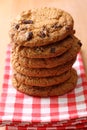 Stacked chocolate cookies