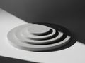 Stacked circular objects in monochrome Royalty Free Stock Photo