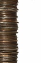 Stacked Coins. Royalty Free Stock Photo