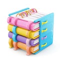 Stack of Colorful Books Cute and Playful Educational Concept Royalty Free Stock Photo