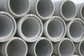 Stacked concrete water pipes