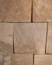 Stacked Cut Wood Blocks Showing End Grain Texture Royalty Free Stock Photo