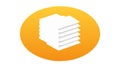 Stacked Documents Icon for Multiple Files Data Management, vector design Generative AI Royalty Free Stock Photo