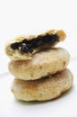 Stacked eccles cakes