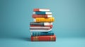 Stacked files with question mark icon symbolizing FAQs and inquiries on a virtual platform