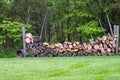 Stacked Fire wood