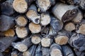 Stacked Firewood Royalty Free Stock Photo