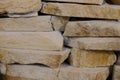 Stacked flagstone creates a wall Royalty Free Stock Photo