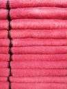 Stacked Fluffy Pink Towels Royalty Free Stock Photo