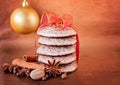 Stacked Gingerbread Cookies