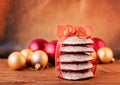 Stacked Gingerbread Cookies