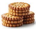 Stack of Delicious Cookies Royalty Free Stock Photo