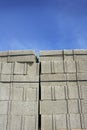 Stacked gran construction block piles