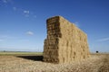 Stacked hay bales Royalty Free Stock Photo