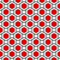 Stacked hexagons seamless background