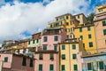 Stacked houses on hillside