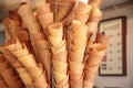 Stacked ice cream cones