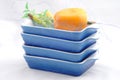 Stacked kitchen bowls Royalty Free Stock Photo