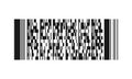 Stacked linear barcode. Code pattern, sample.