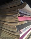 Photo of stacked magazines