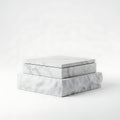 Stacked marble blocks displayed against a plain background Royalty Free Stock Photo