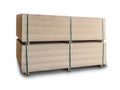 Stacked MDF sheets