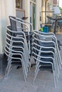 Stacked Chairs Royalty Free Stock Photo