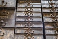 Stacked metal safe box / vintage lockbox