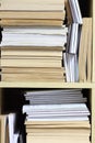 Stacked office papers Royalty Free Stock Photo