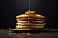 Stacked Pancakes, Syrup Cascade, Generative AI