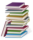 Stacked pile of books Royalty Free Stock Photo