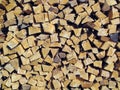 A Stacked pile of Premium Cut Firewood Royalty Free Stock Photo