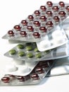 Stacked pills Royalty Free Stock Photo