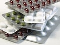Stacked pills Royalty Free Stock Photo