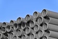 Polypropylene pipes for canalization Royalty Free Stock Photo