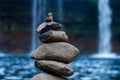 Precious stacked stones Royalty Free Stock Photo