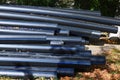 Stacked PVC pipe Royalty Free Stock Photo