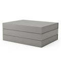 Stacked rectangular storage boxes in neutral tone Royalty Free Stock Photo