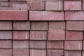Stacked red bricks / stones Royalty Free Stock Photo